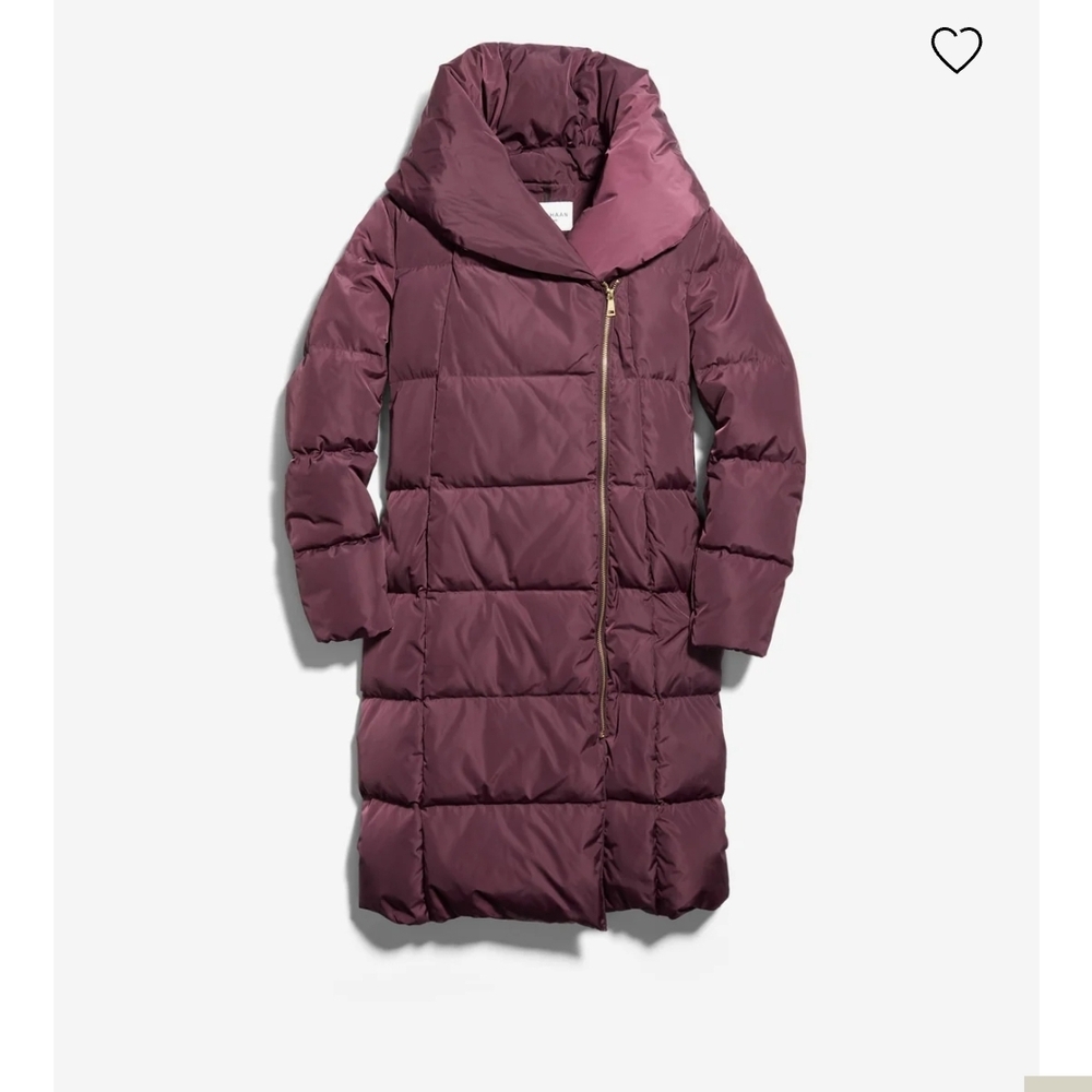 Cole Haan Women's Puffer Coat in Plum
